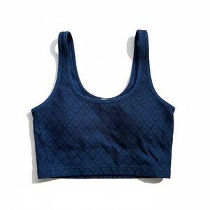 Lululemon Athletica Navy Geometric Sports Bra size small